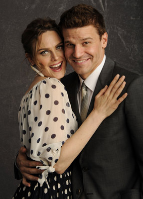 David Boreanaz and Emily Deschanel