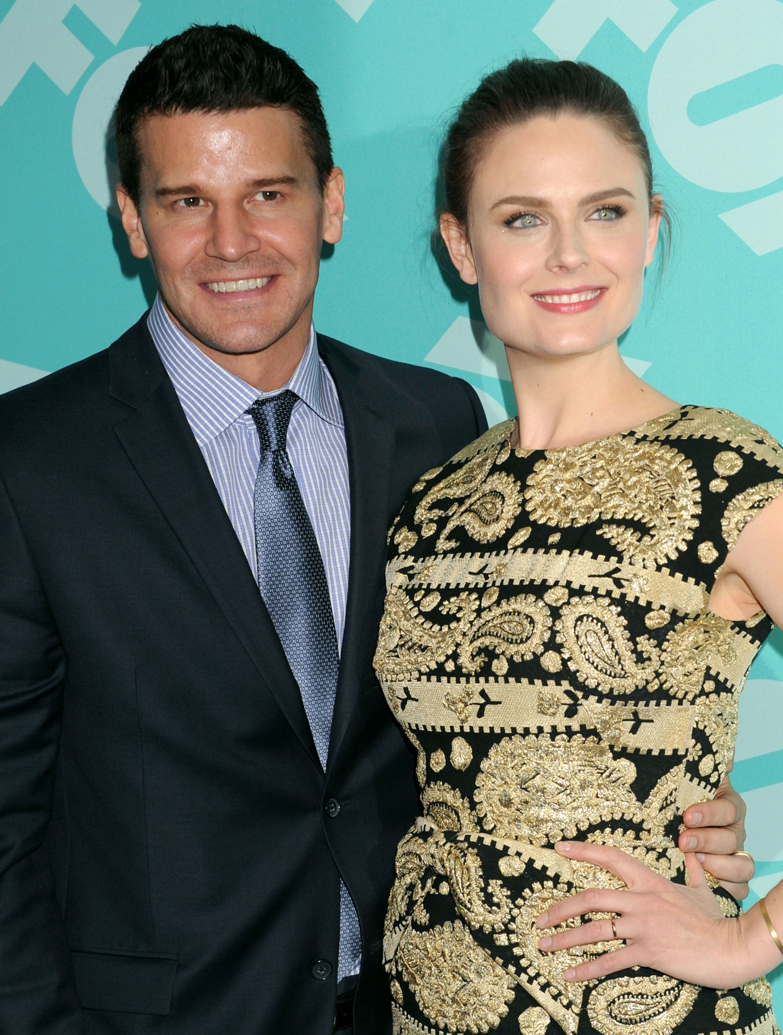 David Boreanaz and Emily Deschanel