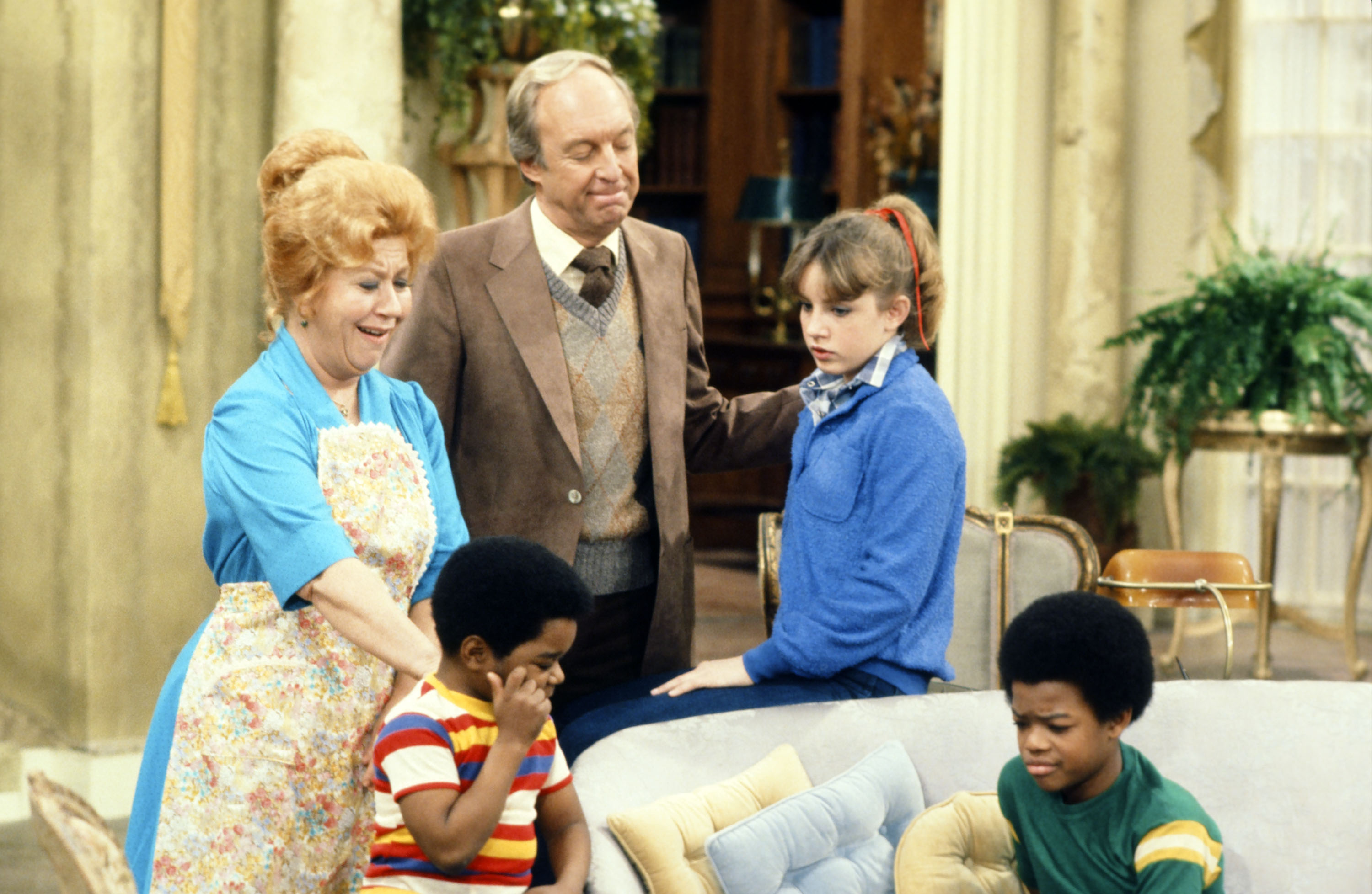 Still of Todd Bridges, Conrad Bain, Gary Coleman, Dana Plato and Charlotte Rae in Diff'rent Strokes (1978)