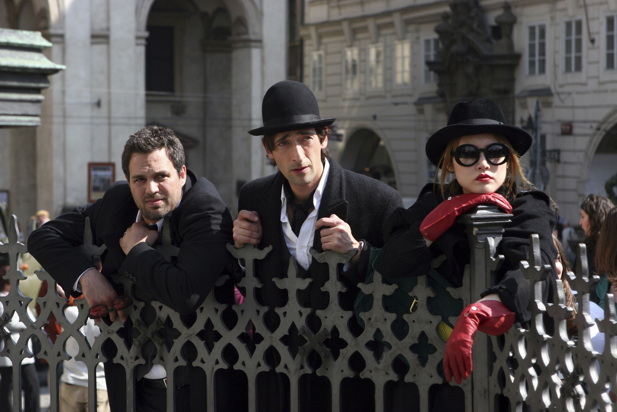 Still of Adrien Brody, Rinko Kikuchi and Mark Ruffalo in The Brothers Bloom (2008)