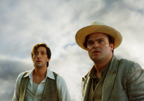 Still of Adrien Brody and Jack Black in King Kong (2005)
