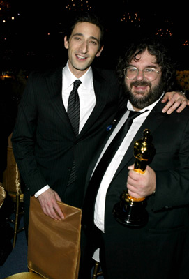Peter Jackson and Adrien Brody