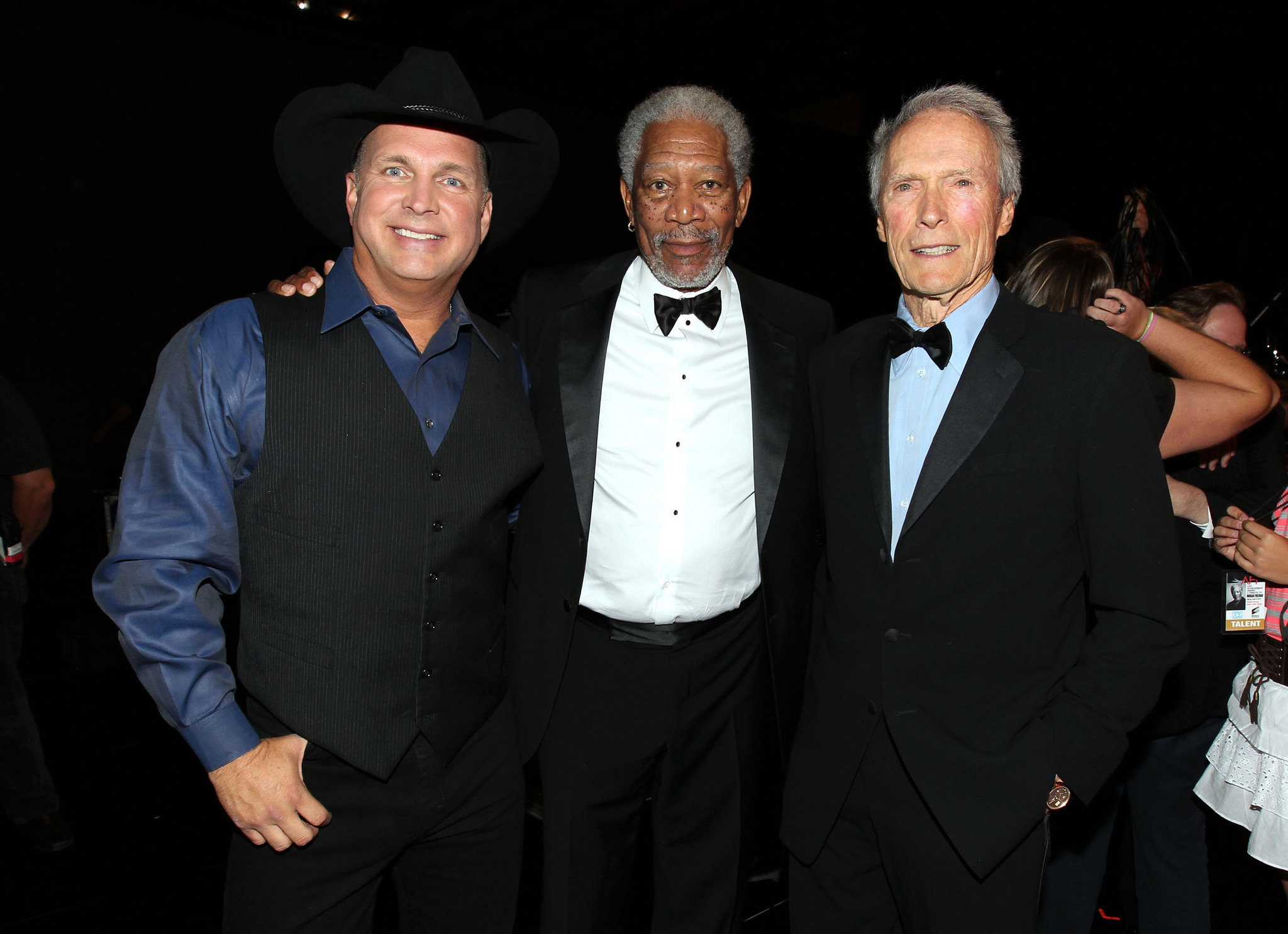 Clint Eastwood, Morgan Freeman and Garth Brooks