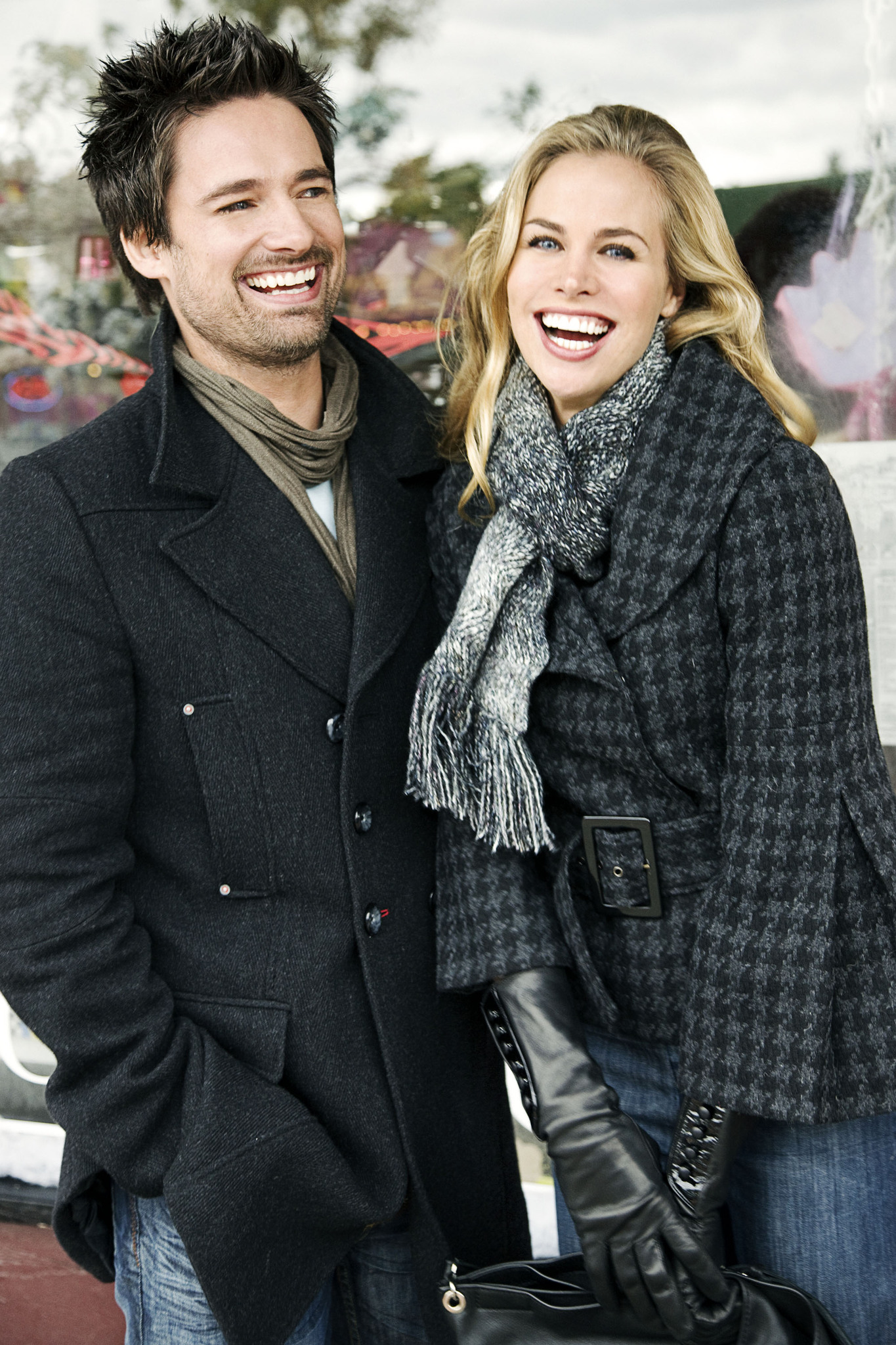 Still of Brooke Burns and Warren Christie in The Most Wonderful Time of the Year (2008)
