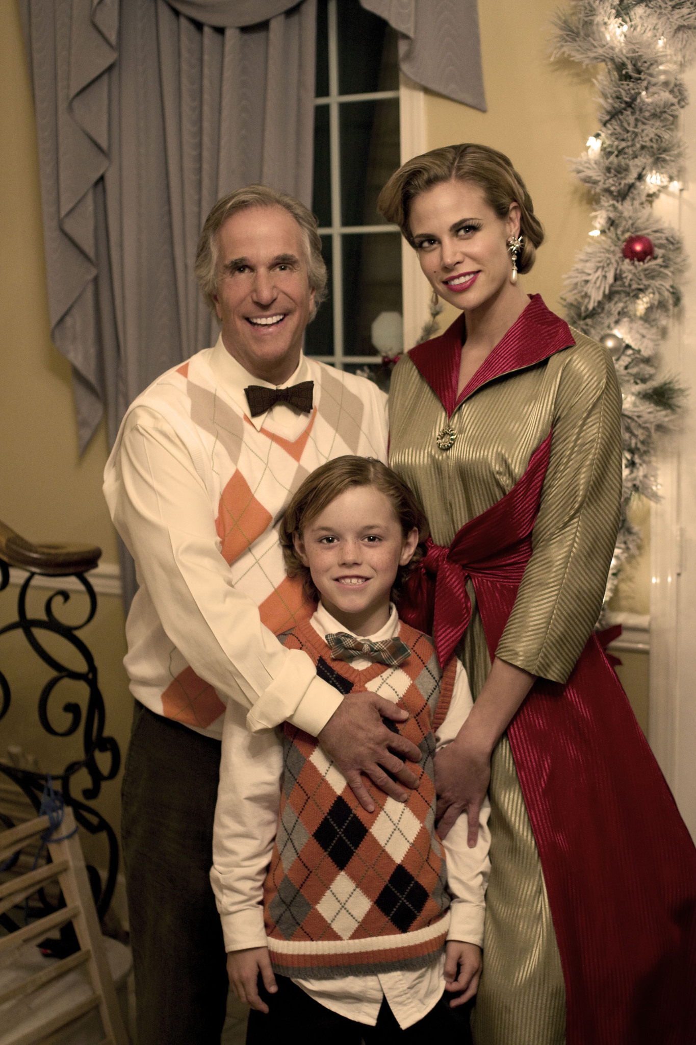Still of Henry Winkler, Brooke Burns and Connor Christopher Levins in The Most Wonderful Time of the Year (2008)
