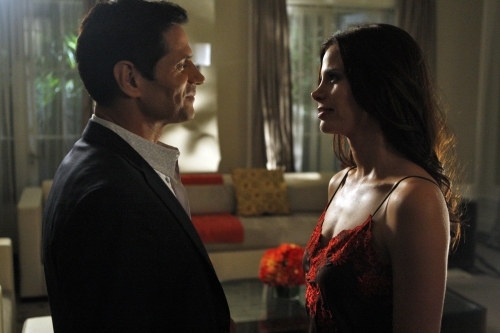 Still of Brooke Burns and Thomas Calabro in Melrose Place (2009)