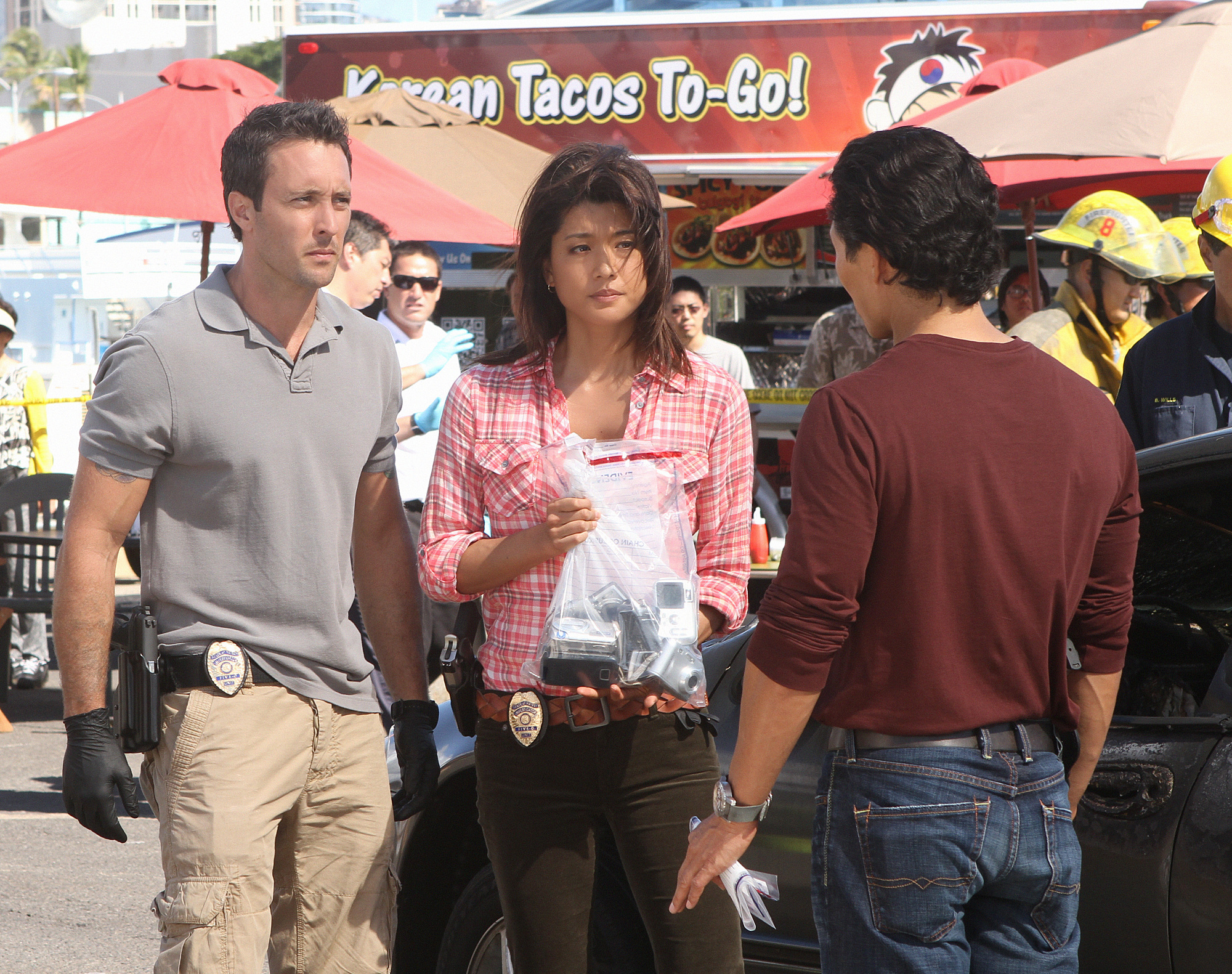 Still of Scott Caan, Daniel Dae Kim and Alex O'Loughlin in Hawaii Five-0 (2010)