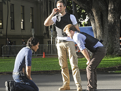 Still of Scott Caan, Daniel Dae Kim and Alex O'Loughlin in Hawaii Five-0 (2010)