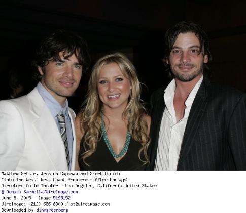 Skeet Ulrich, Jessica Capshaw and Matthew Settle at event of Into the West (2005)
