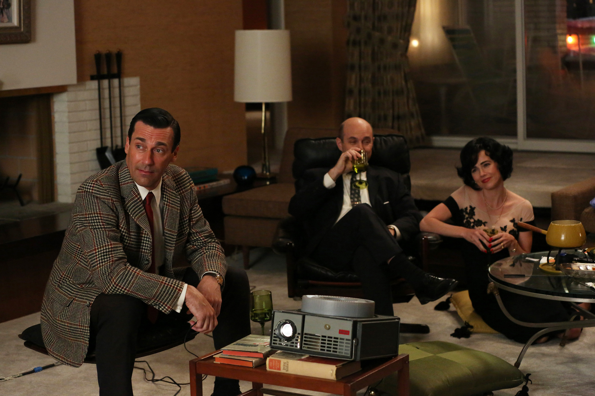 Still of Linda Cardellini, Jon Hamm and Brian Markinson in MAD MEN. Reklamos vilkai (2007)