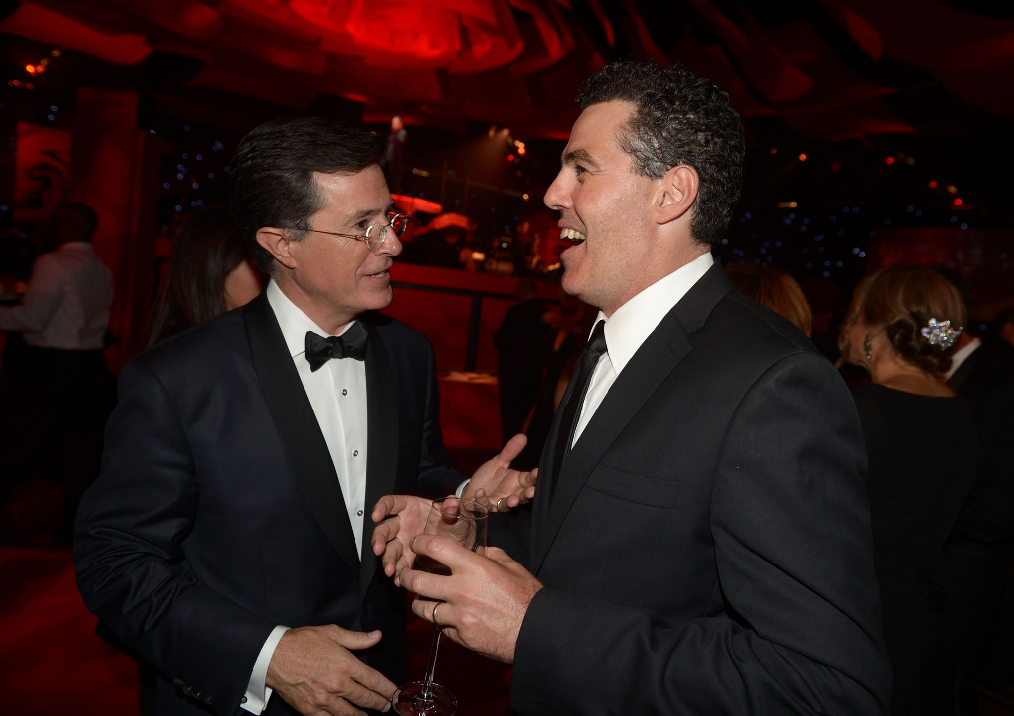 Adam Carolla and Stephen Colbert at event of The 64th Primetime Emmy Awards (2012)