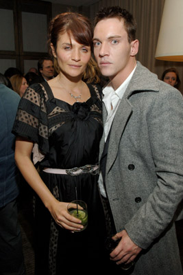 Jonathan Rhys Meyers and Helena Christensen at event of Match Point (2005)