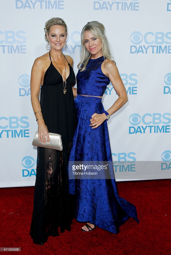 Sharon Case and Tamara clatterbuck at Daytime Emmys