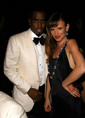 Juliette Lewis and Sean Combs