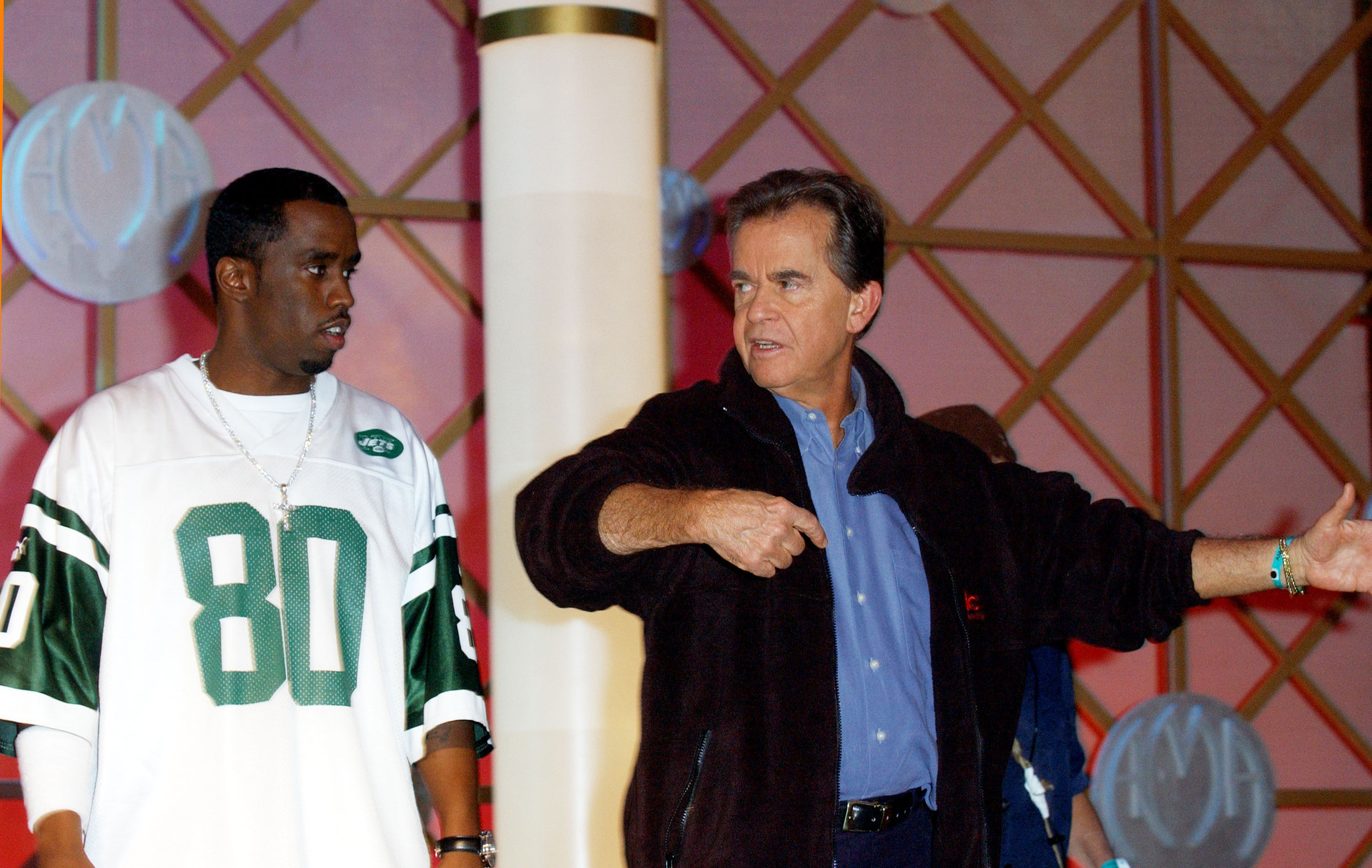 Sean Combs and Dick Clark