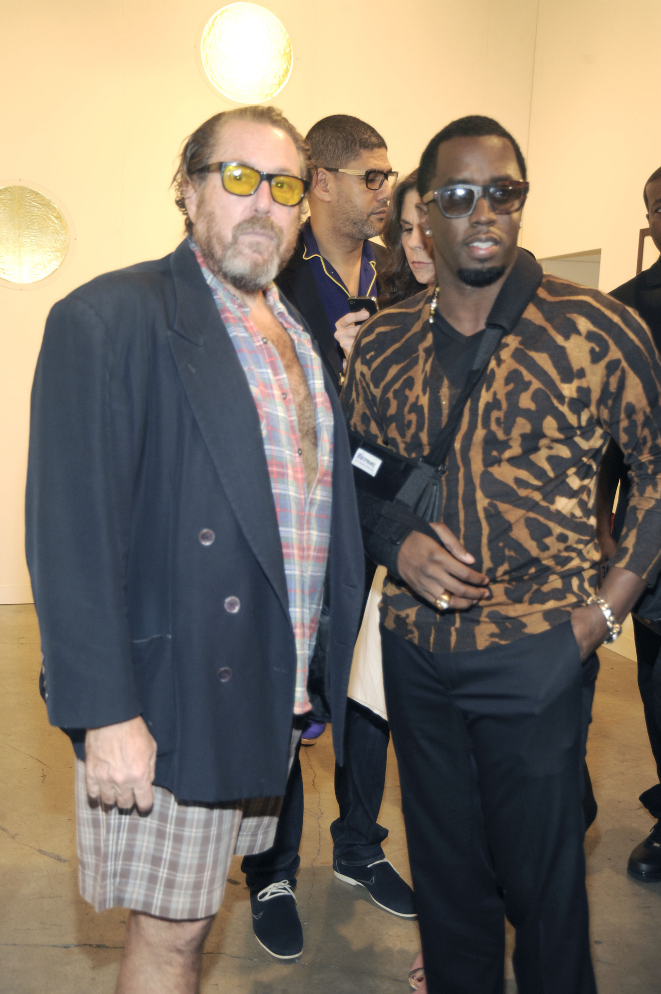 Sean Combs and Julian Schnabel