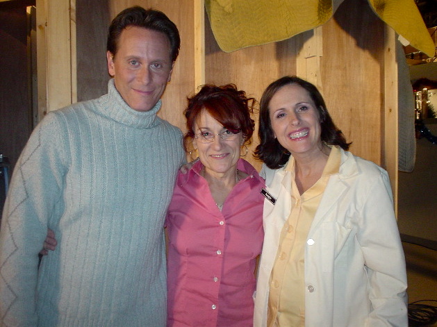 Steven Webber, Martha Coolidge and Molly Shannon on the set of The Twelve Days of Christmas Eve. 2004