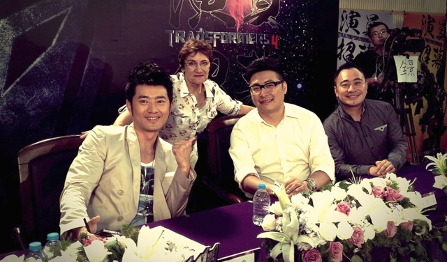Martha Coolidge with a Jury from the Reality Show and Competition in China for four parts in 