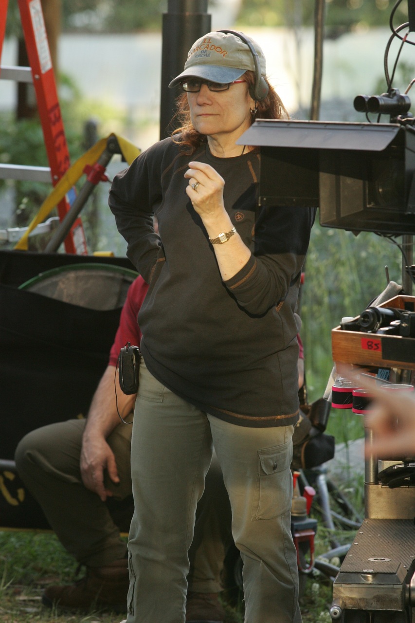 Martha Coolidge, shooting AMERICAN GIRL: CHRISSA STANDS STRONG, 2009