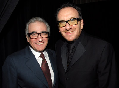 Martin Scorsese and Elvis Costello