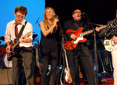 Michael J. Fox, Sheryl Crow and Elvis Costello
