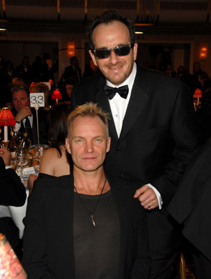 Sting and Elvis Costello