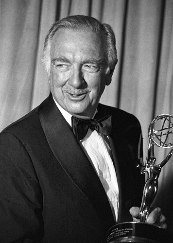 Walter Cronkite and his Emmy Award