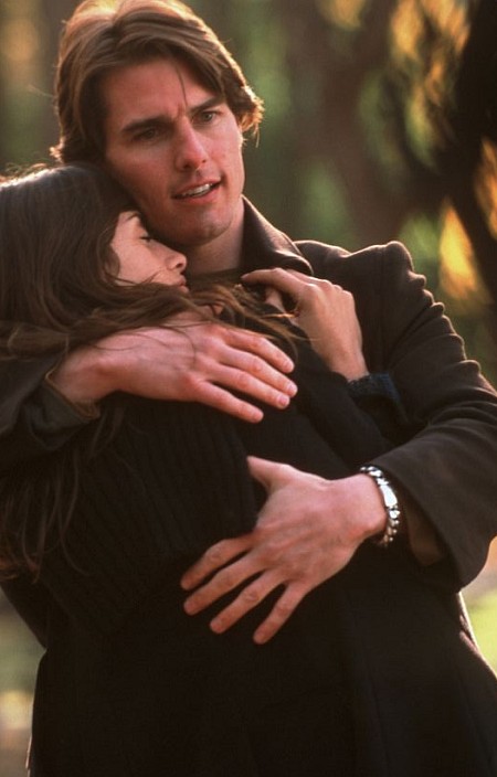 Still of Tom Cruise and Penélope Cruz in Vanilinis dangus (2001)