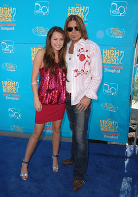 Billy Ray Cyrus and Miley Cyrus at event of High School Musical 2 (2007)