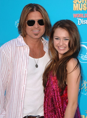Billy Ray Cyrus and Miley Cyrus at event of High School Musical 2 (2007)