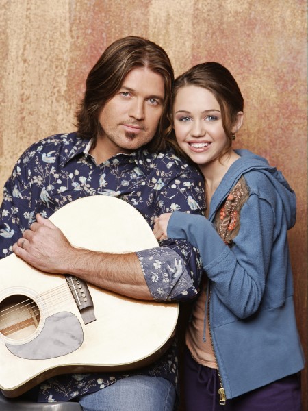 Billy Ray Cyrus and Miley Cyrus in Hannah Montana (2006)