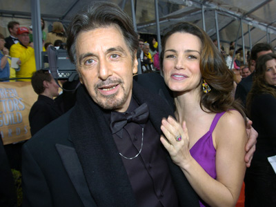 Al Pacino and Kristin Davis