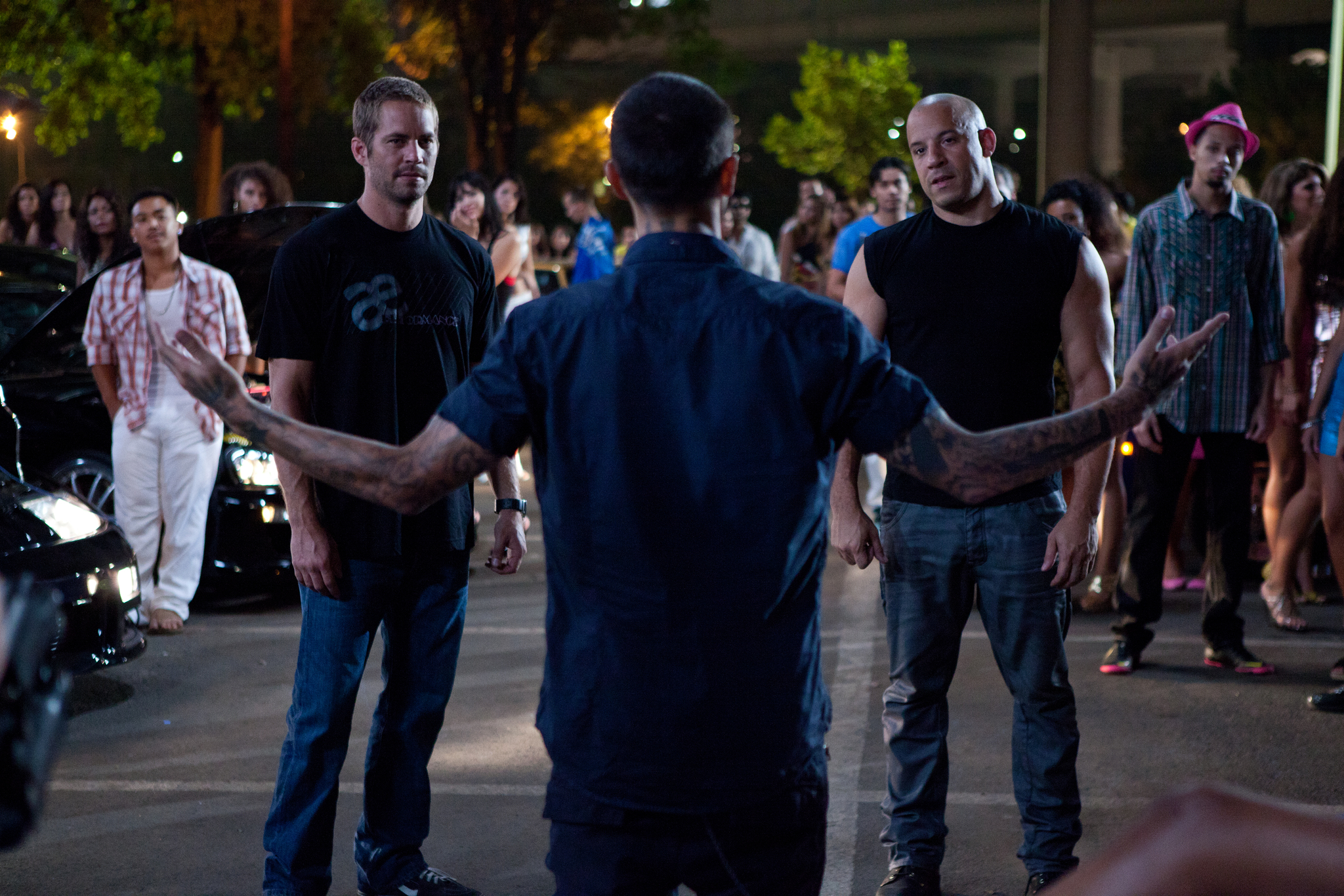 Still of Vin Diesel and Paul Walker in Greiti ir isiute 5 (2011)