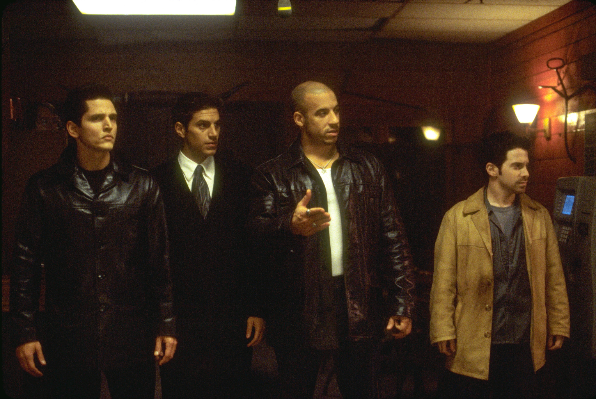 Still of Seth Green, Barry Pepper, Vin Diesel and Andy Davoli in Knockaround Guys (2001)