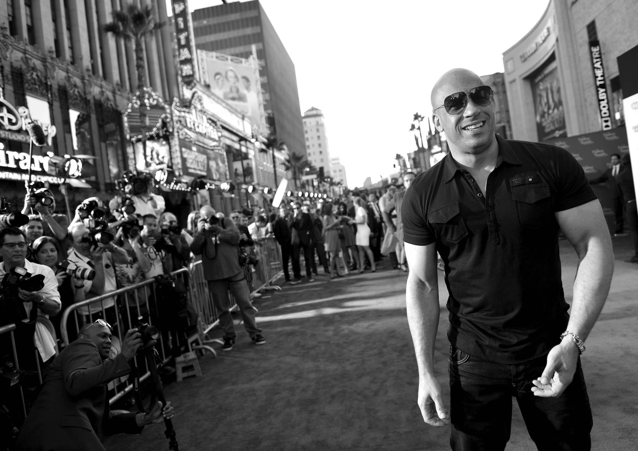 Vin Diesel at event of Galaktikos sergetojai (2014)