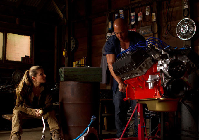 Still of Vin Diesel and Elsa Pataky in Greiti ir isiute 6 (2013)