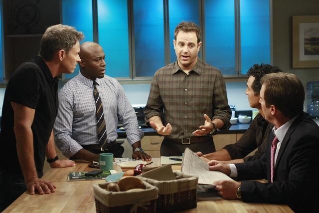 Still of Brian Benben, Tim Daly, Taye Diggs and Paul Adelstein in Private Practice (2007)