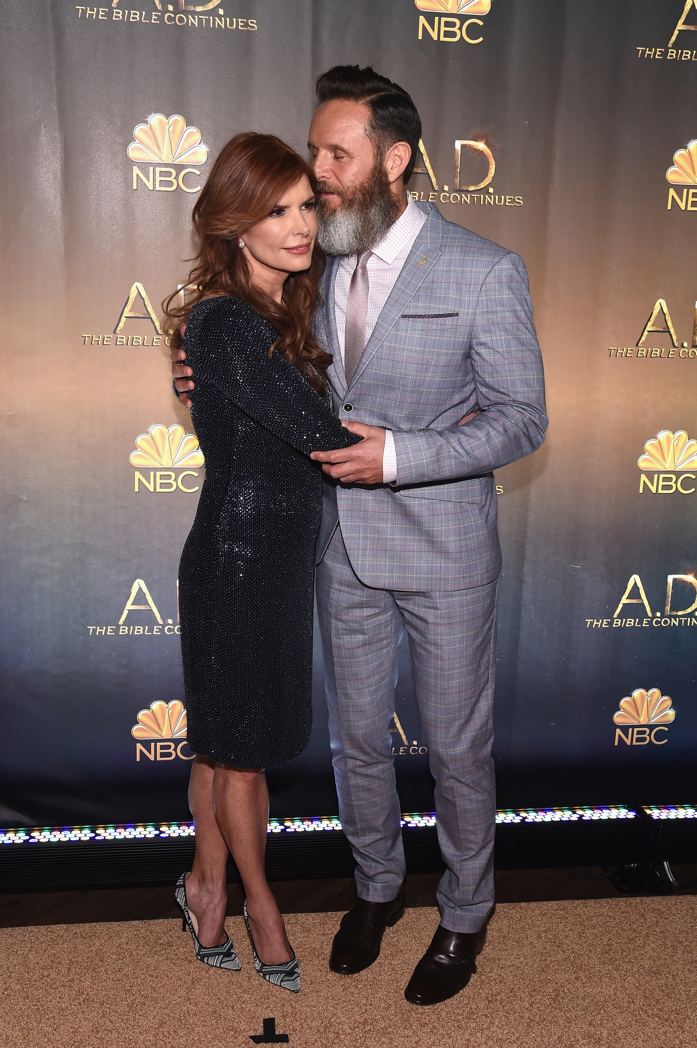 Roma Downey and Mark Burnett at event of A.D. The Bible Continues (2015)