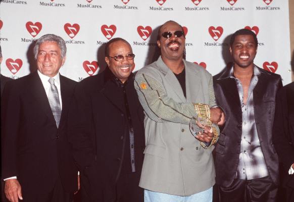 Tony Bennett, Kenneth 'Babyface' Edmonds, Quincy Jones and Stevie Wonder