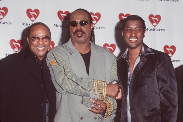 Kenneth 'Babyface' Edmonds, Quincy Jones and Stevie Wonder