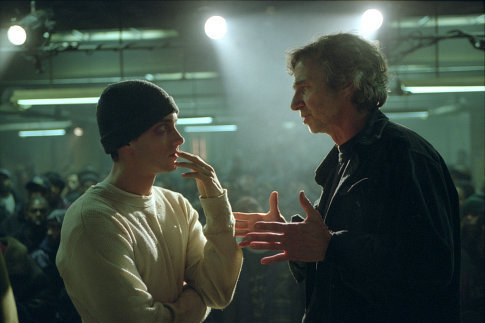 Curtis Hanson and Eminem in 8 mylia (2002)