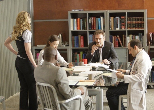 Still of Omar Epps, Peter Jacobson, Hugh Laurie, Jennifer Morrison and Olivia Wilde in Hausas (2004)