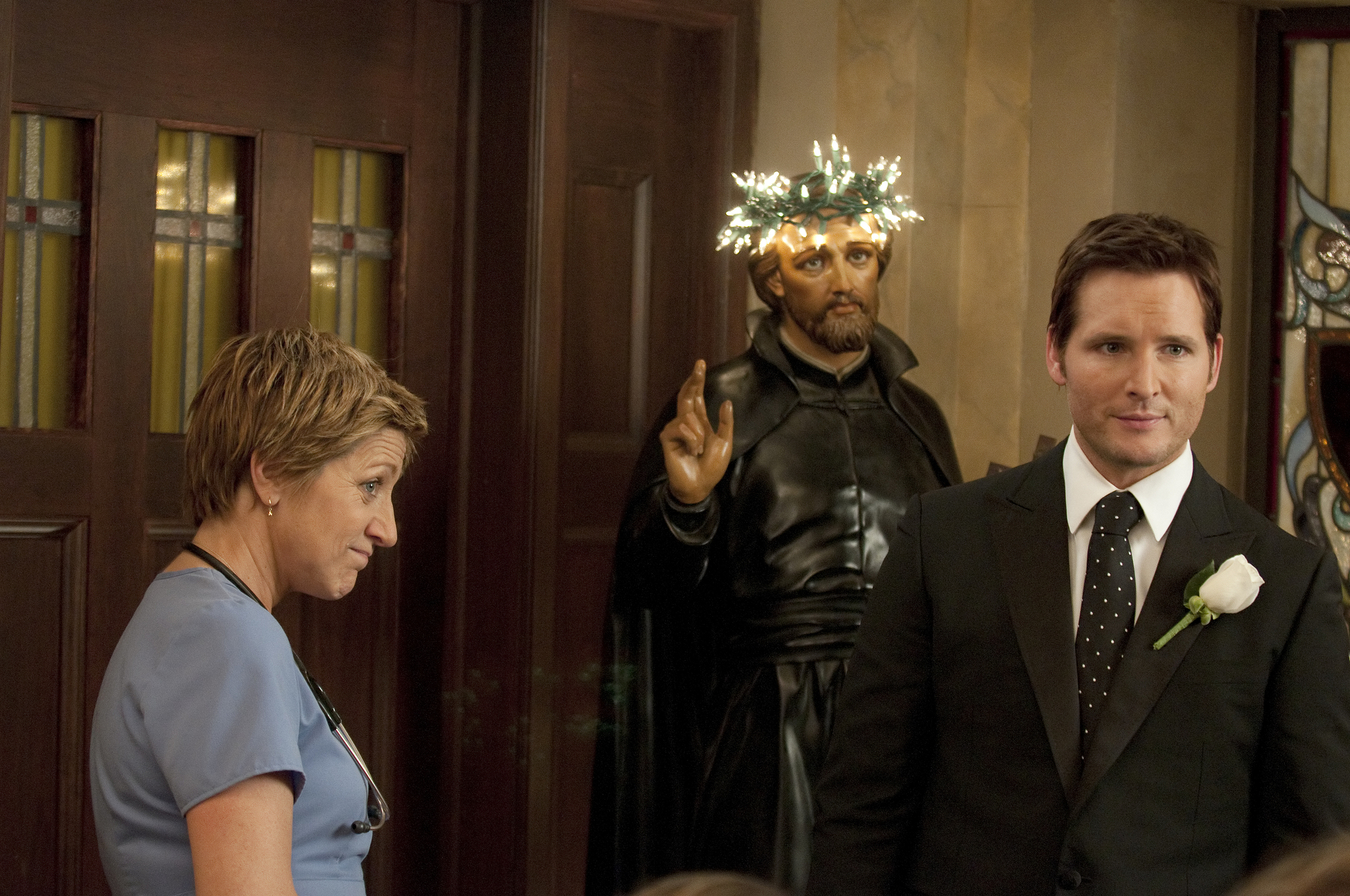 Still of Peter Facinelli and Edie Falco in Nurse Jackie (2009)