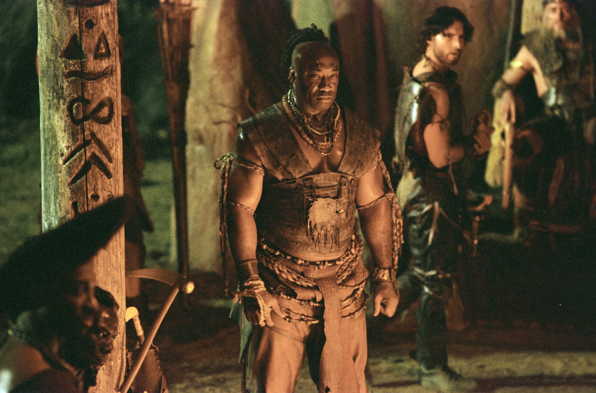 Still of Michael Clarke Duncan and Peter Facinelli in The Scorpion King (2002)