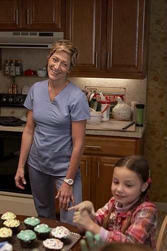 Still of Edie Falco and Mackenzie Aladjem in Nurse Jackie (2009)