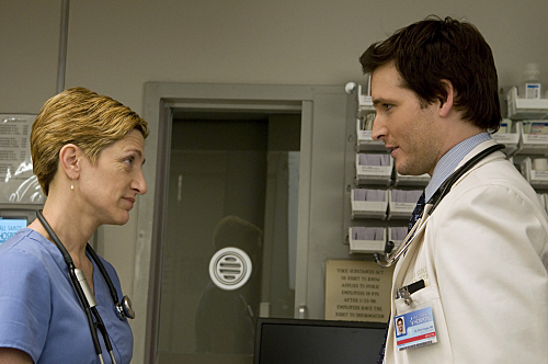 Still of Peter Facinelli and Edie Falco in Nurse Jackie (2009)