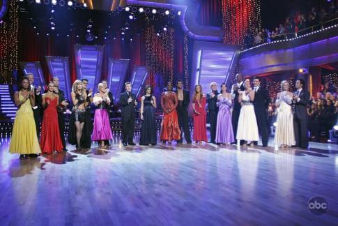 Still of John Ratzenberger, Billy Ray Cyrus, Joey Fatone, Leeza Gibbons, Ian Ziering, Laila Ali, Heather Mills and Apolo Ohno in Dancing with the Stars (2005)