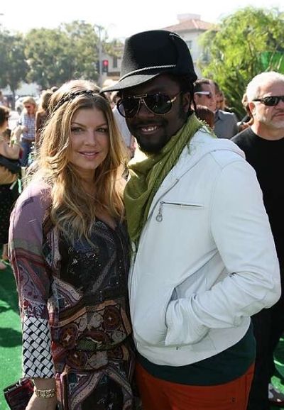 Fergie and Will.i.am at event of Madagaskaras 2 (2008)