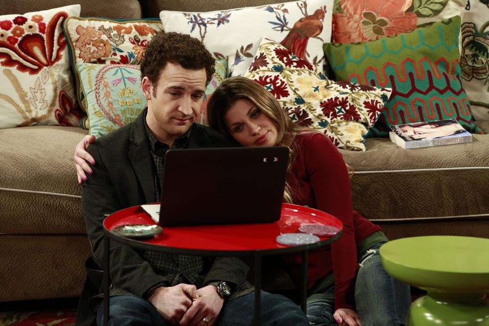 Still of Danielle Fishel and Ben Savage in Girl Meets World (2014)