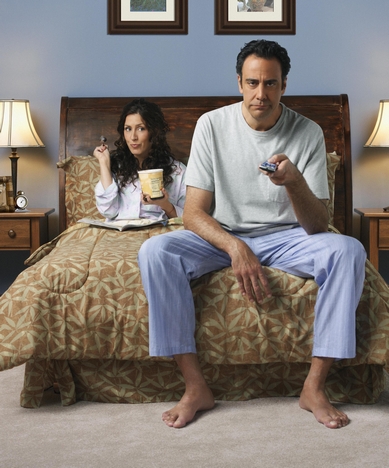 Still of Joely Fisher and Brad Garrett in 'Til Death (2006)